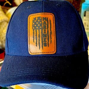 Marines blue ball cap made from cotton